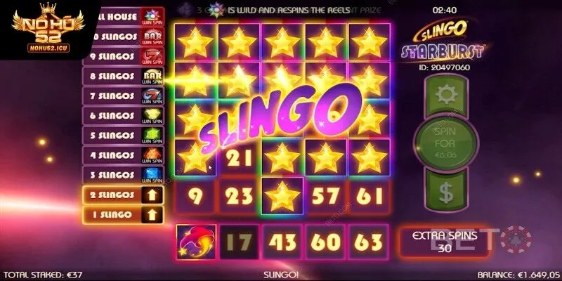 Đôi nét về trò chơi nổ hũ Starburst 